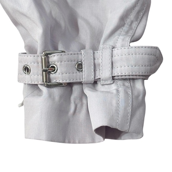 MICHAEL Kors XL Trench Coat Lavendermist Purple Gray Belted Long Lyocell NWT - Picture 7 of 13